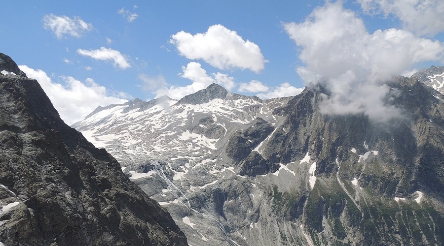 Visuale verso la Nord dell'Ago Mingo ed il Gruppo delle Lobbie Thumb